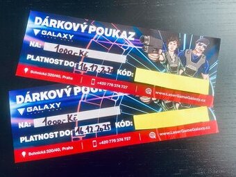 Dárkový poukaz do Galaxy Laser Game