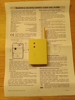 Jablotron JA-60B - detektor rozbití skla