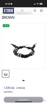 Pánský kožený náramek CRONYX BRACELET BROWN - 1