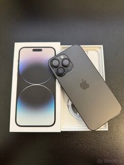 iPhone 14 Pro Max 128GB Space Black, TOP Stav+Příslušenství