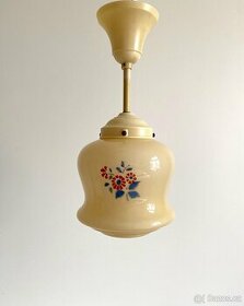 Závěsná bakelitová lampa stropnice, Německo