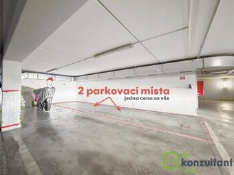 Prodej garážového dvoj stání – Dvě na sebe navazující parkov