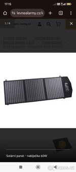 Solární panel nabíječka 60w