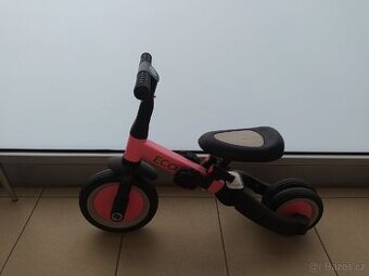 EcoToys Tříkolka 4v1 RŮŽOVÁ