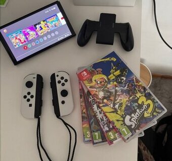 Prodám Nintendo Switch OLED + 4 hry