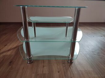 Skleněný stůl pod TV - 1