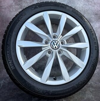 Originální Alu kola 5x112 VW Golf 205/50/17 DOT22
