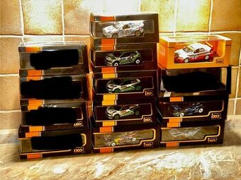 Rally modely 1:43 (Škoda, Ford, Mitsubishi…)