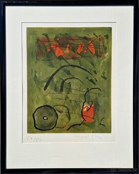 ALBERT MERZ (Gravír na papieri), podpisané, abstrakt