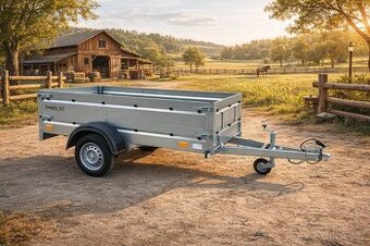 Prodám přívěsný zánovní vozík české výroby .