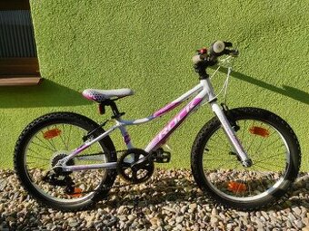 Značkové dětské kolo Rock Machine 20" (bílá/růžová)