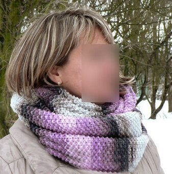 Nákrčník - levandulová zima (nový)