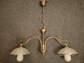 Stropní svítidlo , lustr , rustikální , 2 ramena