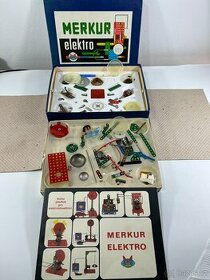 Stará stavebnice MERKUR ELEKTRO 102 - hračka r 1985 - 1