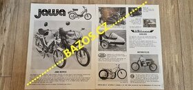 Originál USA leták Jawa 210 Sport, ČZ motocross, Velorex....