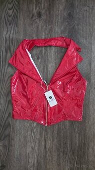 Vinylový,pvc top vel.L