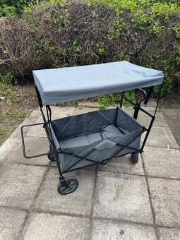 Skládací ruční vozík Wagon, šedá, 100 x 97 x 58 cm