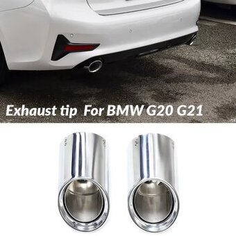 Koncovky výfuku z BMW G20 330i