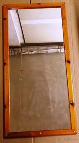 Zrcadlo 125,5cm x 60cm v dřevěném rámu