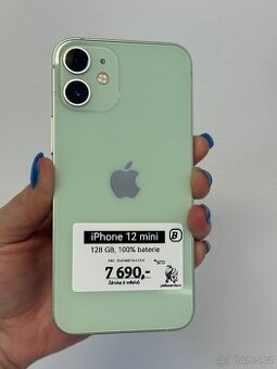 iPhone 12 mini - 128 GB - 100% baterie - 6M záruka