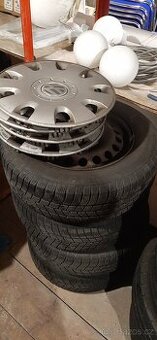 Zimní pneumatiky Barum 195/65/15 + disky 5x112