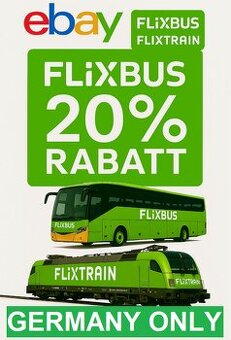 20% FlixBus & FlixTrain Coupon/Voucher (jenom v Nemecko)