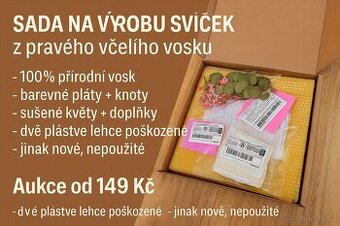 Sada na výrobu svíček z pravého včelího vosku