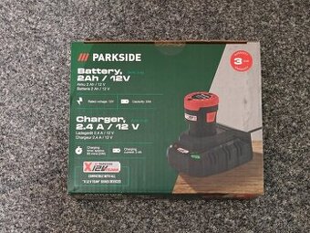 2Ah 12V baterka Parkside + nabíječka - nová