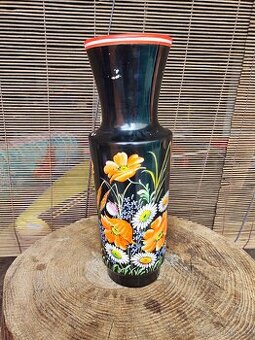 Ručně malovaná váza Kravsko – výška 31 cm