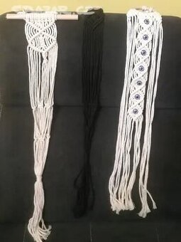 macrame závěs na květináč,macrame dekorace