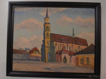 obraz Kostela , sig. Fr. Knotek
