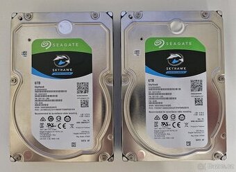 PRODÁM SADU 2x HDD SEAGATE SKYHAWK 6TB (SATA)