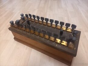 Raritní starožitná odporová sada Hartmann & Braun