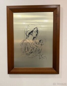 Limitovaný obraz Aldo Raimondi - Madona (1976)