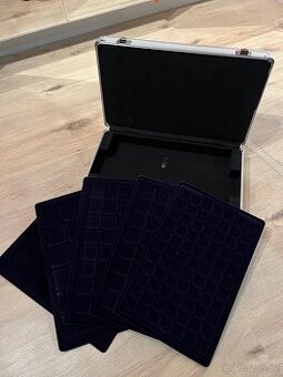 Hliníkový kufr na mince vč.5 plat