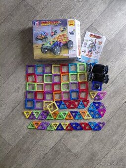 81dílů magnetická stavebnice/kostky