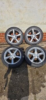 Alu kola R17 4x100, Arcasting k11, letní pneu 205/50