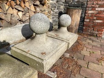 Betonové hlavice - skulptura 3ks