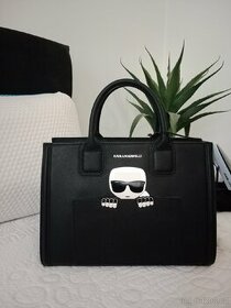 Karl Lagerfeld vysoce luxusní kožená kabelka - 1