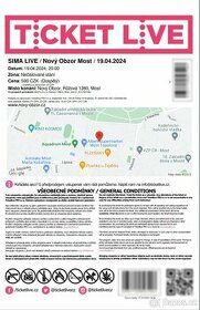 SIMA LIVE | Nový Obzor Most | 19. 04. 2024