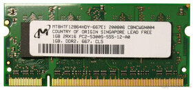 Micron DDR2 SO-DIMM 1GB 667MHz