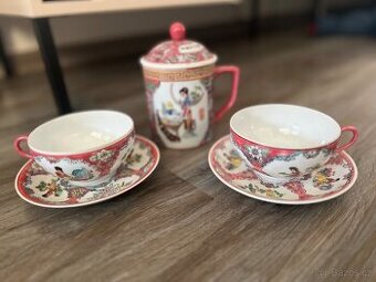 Čínský porcelánový text