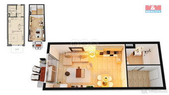 Prodej bytu 1+kk, 34 m², Slaný, ul. Lázeňská