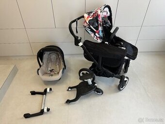 Komplet bugaboo donkey kočarék + autosedačku a stupátko