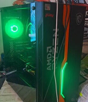 Herní PC 6tijádroRyzen5/RX6700XT/1TB SSD/