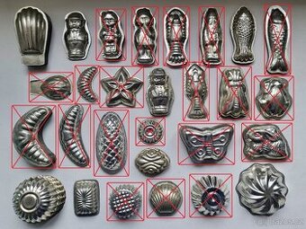 Pracny, vykrajovátka - formičky na vánoční cukroví