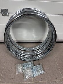 Nové chromové ráfky 19" Dněpr Ural 3ks + 2x výplet