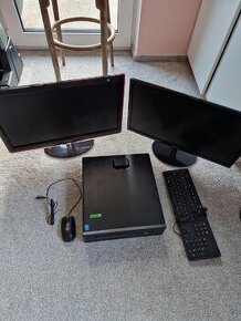 PC sestava HP + 2x monitor Samsung