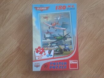 Dino Poster puzzle - Letadla - 180 dílků (XL)