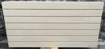 Tenký dizajnový lamelový radiátor - béžová (beige)